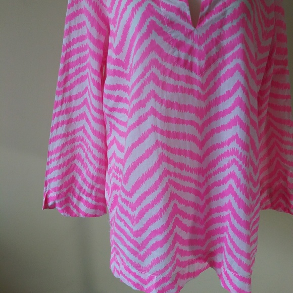 Lilly Pulitzer Amelia Island Zebron Print Tunic - Picture 4 of 7